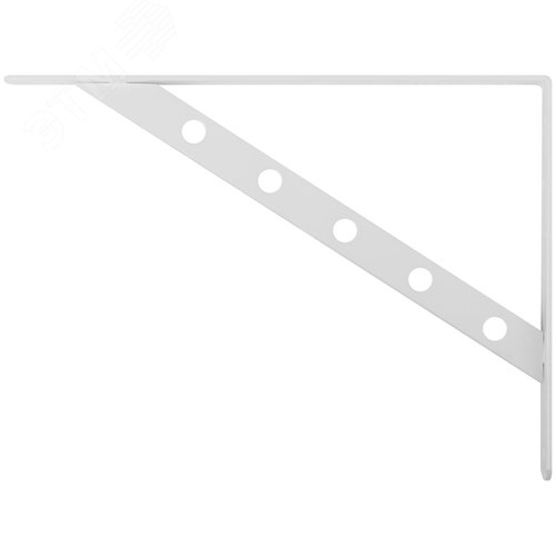 Уголок-кронштейн усиленный белый  300х225 мм - фото 2