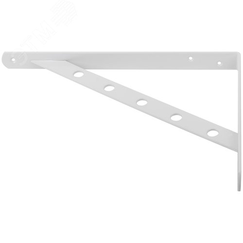 Уголок-кронштейн усиленный белый  300х225 мм - фото 3