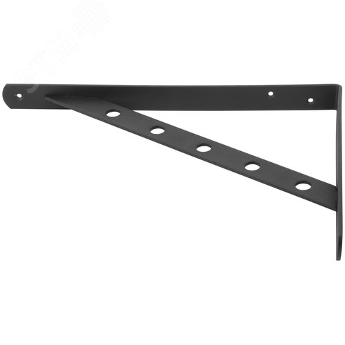 Уголок-кронштейн усиленный черный 300х225 мм - фото 3