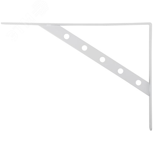 Уголок-кронштейн усиленный белый  350х250 мм - фото 2