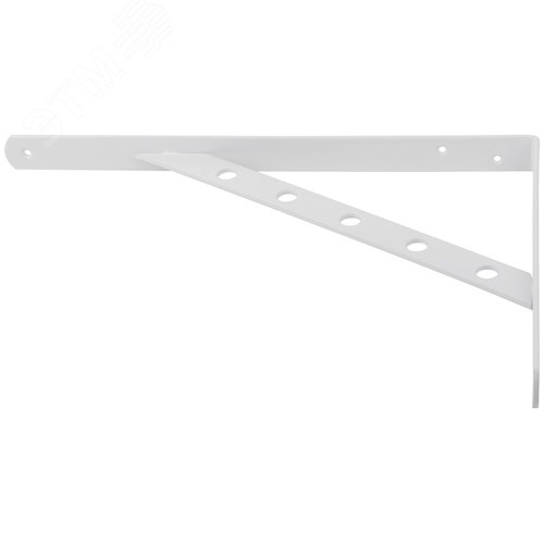 Уголок-кронштейн усиленный белый  350х250 мм - фото 3