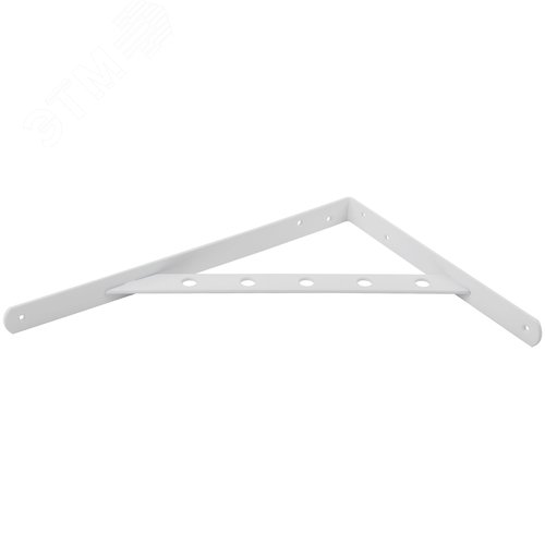 Уголок-кронштейн усиленный белый  350х250 мм - фото 4