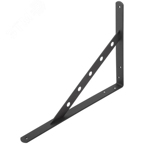 Изображение товара Уголок-кронштейн усиленный черный 350х250 мм (шт)