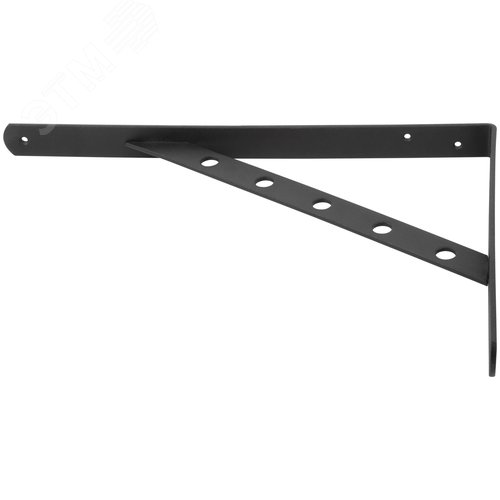 Уголок-кронштейн усиленный черный 350х250 мм - фото 3