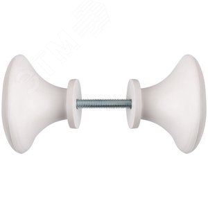 Изображение товара Ручка-кнопка дверная пластиковая белая (шт)