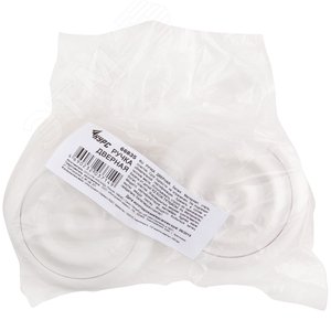 Ручка-кнопка дверная пластиковая белая - фото 2