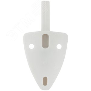 Крючок-вешалка 2-рожковый пластиковый белый - фото 4