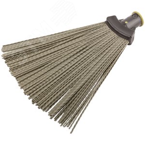 Метла пластиковая №2, веерная 240х340 мм (посадочный диаметр 25 мм) - фото 2