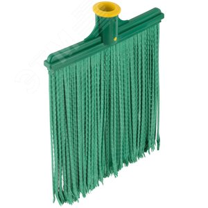 Метла пластиковая №1, плоская мягкая 260х330 мм (посадочный диаметр 25 мм) - фото 4