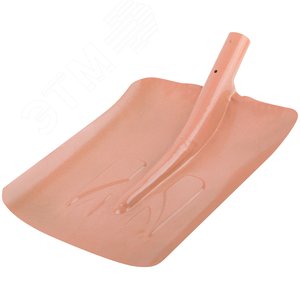 Лопата для уборки снега тротуарная стальная без черенка 340х385 мм - фото 2