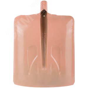 Лопата для уборки снега тротуарная стальная без черенка 340х385 мм - фото 5