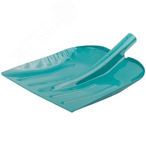 Лопата для уборки снега тротуарная стальная без черенка 330х365 мм - фото 2