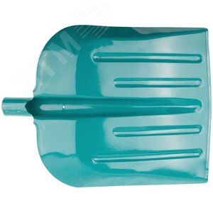 Лопата для уборки снега тротуарная стальная без черенка 330х365 мм - фото 3