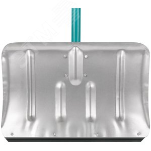 Лопата для уборки снега тротуарная стальная оцинкованная, алюминиевый черенок 500х330х1320 мм - фото 3