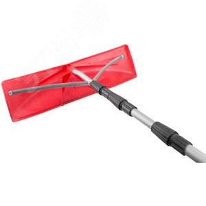 Скрепер для уборки снега на крышах, металлическая телескопическая ручка 620х150x(2000-6000) мм - фото 4