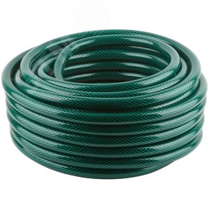 Шланг поливочный трехслойный армированный, зеленый 3/4''x1.5 ммx25 м - фото 1