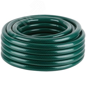 Изображение товара Шланг поливочный трехслойный армированный, зеленый 1''x3.0 ммx25 м (шт)