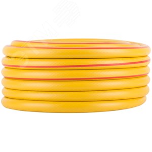 Шланг поливочный трехслойный армированный, желтый 3/4''x2,2 ммx15 м - фото 2