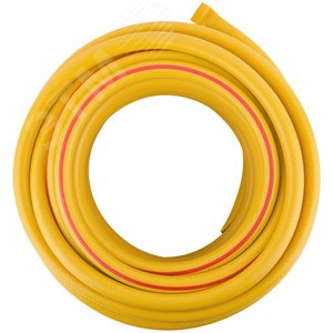 Шланг поливочный трехслойный армированный, желтый 3/4''x2.2 ммx25 м - фото 4