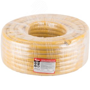 Шланг поливочный трехслойный армированный, желтый 3/4''x2.2 ммx50 м - фото 3