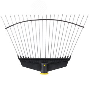 Изображение товара Грабли веерные проволочные (пластмассовая основа , посад. диаметр под резьбу 25 мм) 290х430 мм (шт)