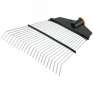 Грабли веерные проволочные (пластмассовая основа , посад. диаметр под резьбу 25 мм) 290х430 мм - фото 2