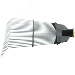 Грабли веерные проволочные (пластмассовая основа , посад. диаметр под резьбу 25 мм) 290х430 мм - фото 3