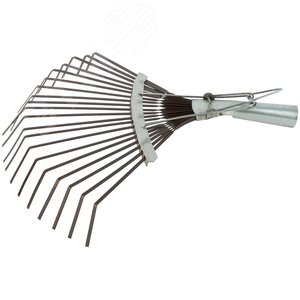 Грабли веерные регулируемые пластинчатые без черенка, 20 зубьев, 250-415 мм - фото 3