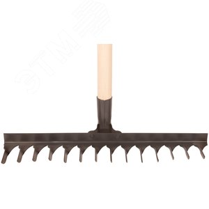 Грабли с деревянным черенком, витой зуб, 14 зубьев - фото 4