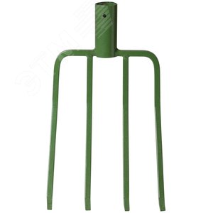 Вилы 4-х рогие садовые сварные с деревянным черенком - фото 2