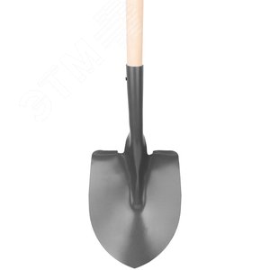 Лопата штыковая для сыпучих грузов (''Американка''), с деревянным черенком и V-ручкой 230х280х1360 м - фото 3