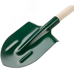 Лопата штыковая с ребрами жесткости, с деревянным черенком 190х350х1420 мм - фото 3