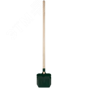 Лопата совковая с ребрами жесткости,с деревянным черенком 220х270х1450 мм - фото 5