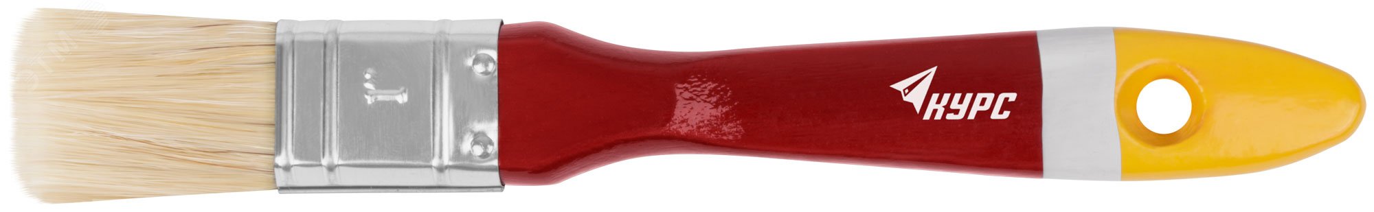 Кисть флейцевая ''Мастер'', натур. щетина, деревянная ручка 1'' (25 мм) 00833 КУРС - превью