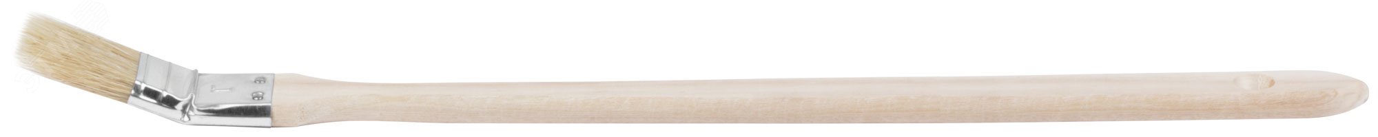 Кисть радиаторная, натур. светлая щетина, деревянная ручка 1'' (25 мм) 873 КУРС - превью