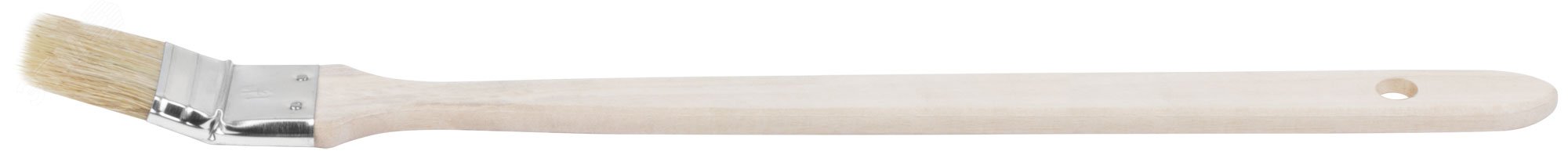 Кисть радиаторная, натур. светлая щетина, деревянная ручка 1.5'' (38 мм) 874 КУРС - превью