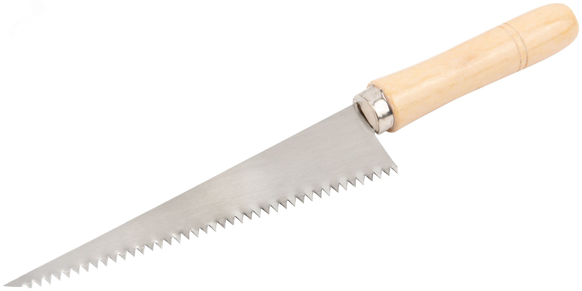 Ножовка ручная для гипсокартона, деревянная ручка 175 мм 15375 КУРС - превью 2