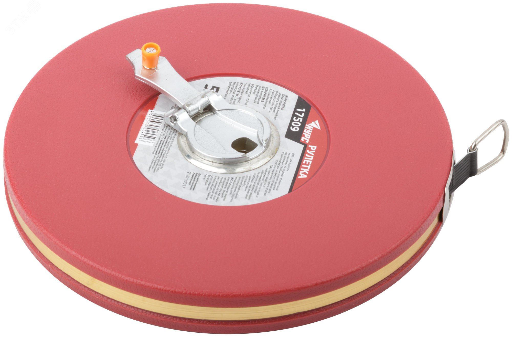 Изображение товара Рулетка из фибергласовой ленты с пластиковым корпусом 50 м