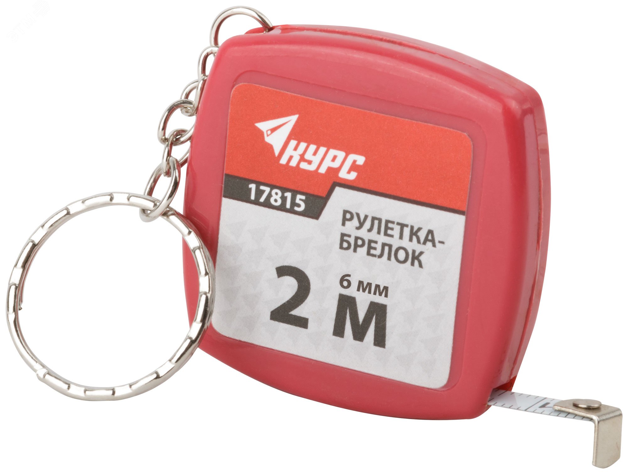 Изображение товара Рулетка-брелок, пластиковый корпус 2 м х 6 мм (шт)
