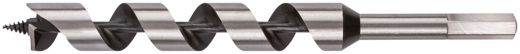 Изображение товара Спиральное сверло по дереву 22 мм 230 мм КУРС для точных отверстий в древесине