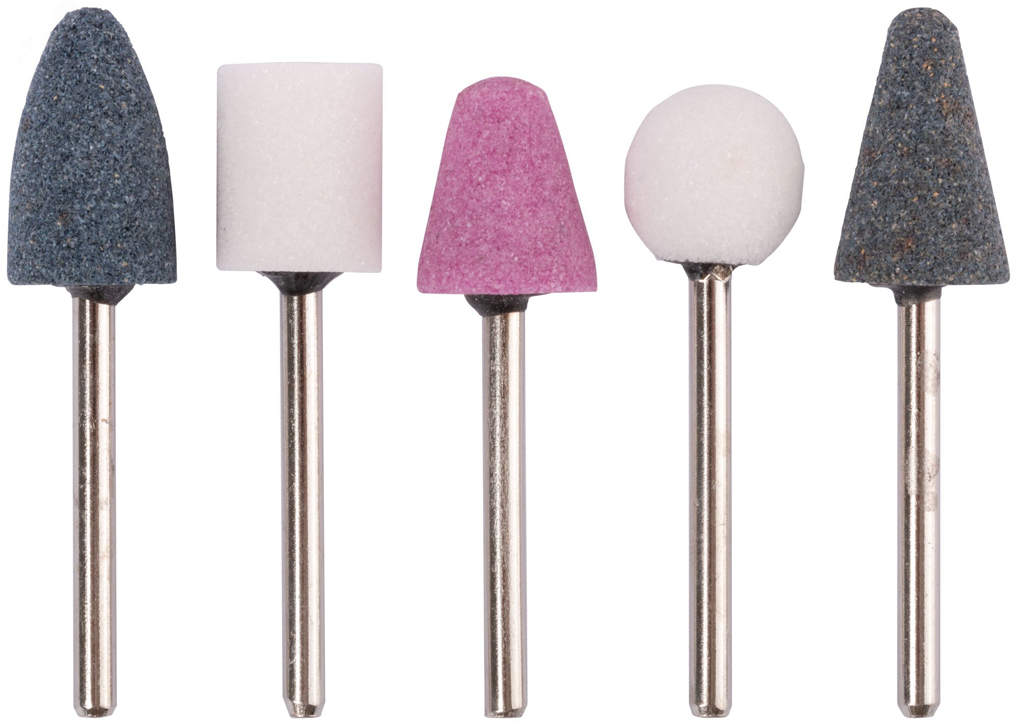 Изображение товара Шарошки абразивные по металлу 5 шт диаметром 12 мм и хвостовиком 3 мм