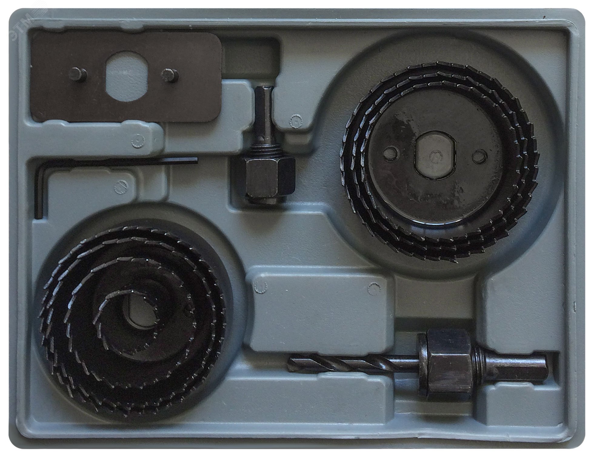 Изображение товара Пилы круговые набор 7 шт (22, 41, 54, 57, 60, 64, 67 мм) в кейсе (шт)