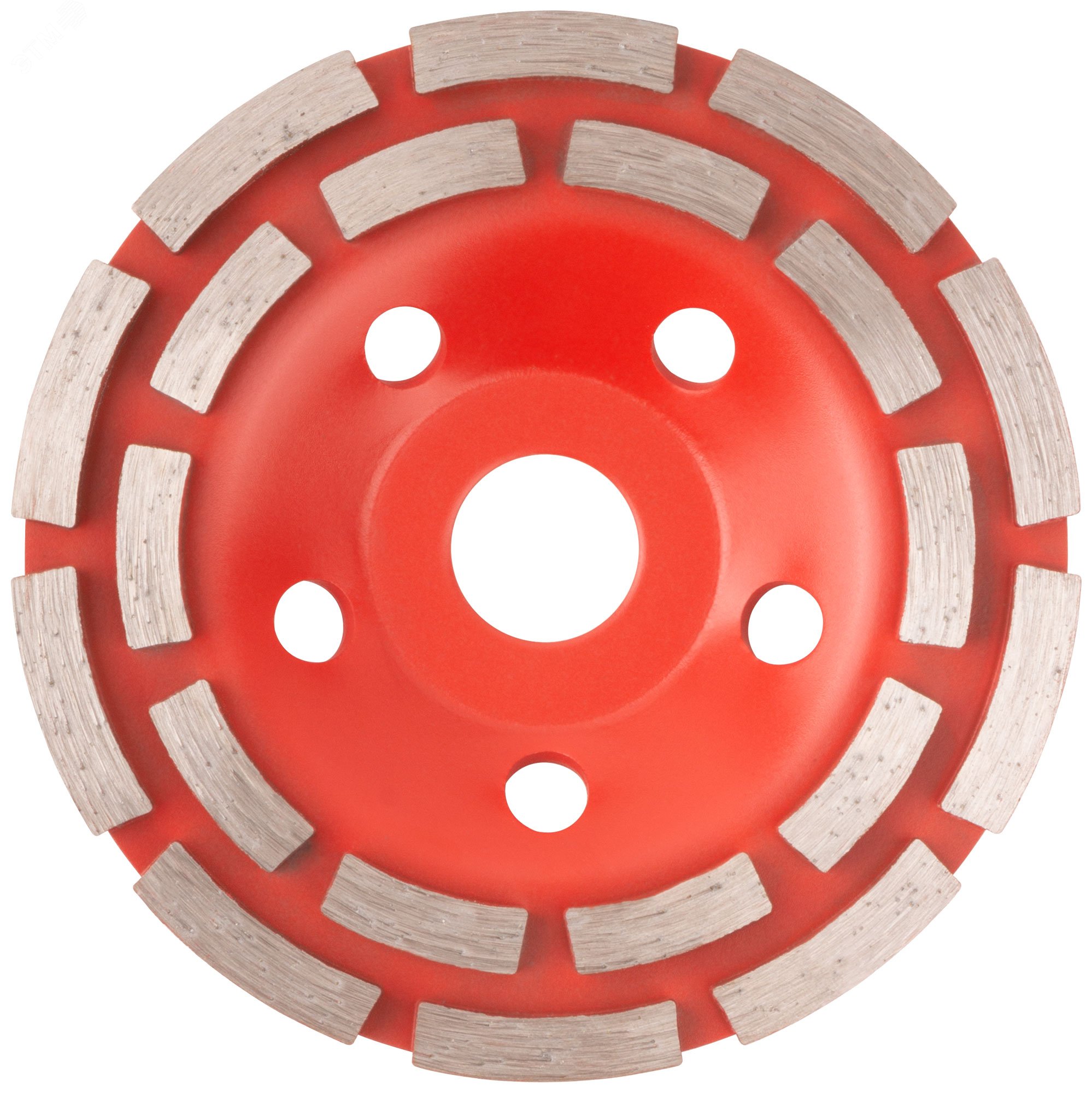 Изображение товара Диск алмазный шлифовальный чашка 125 мм сегментный двойной ряд для бетона и камня