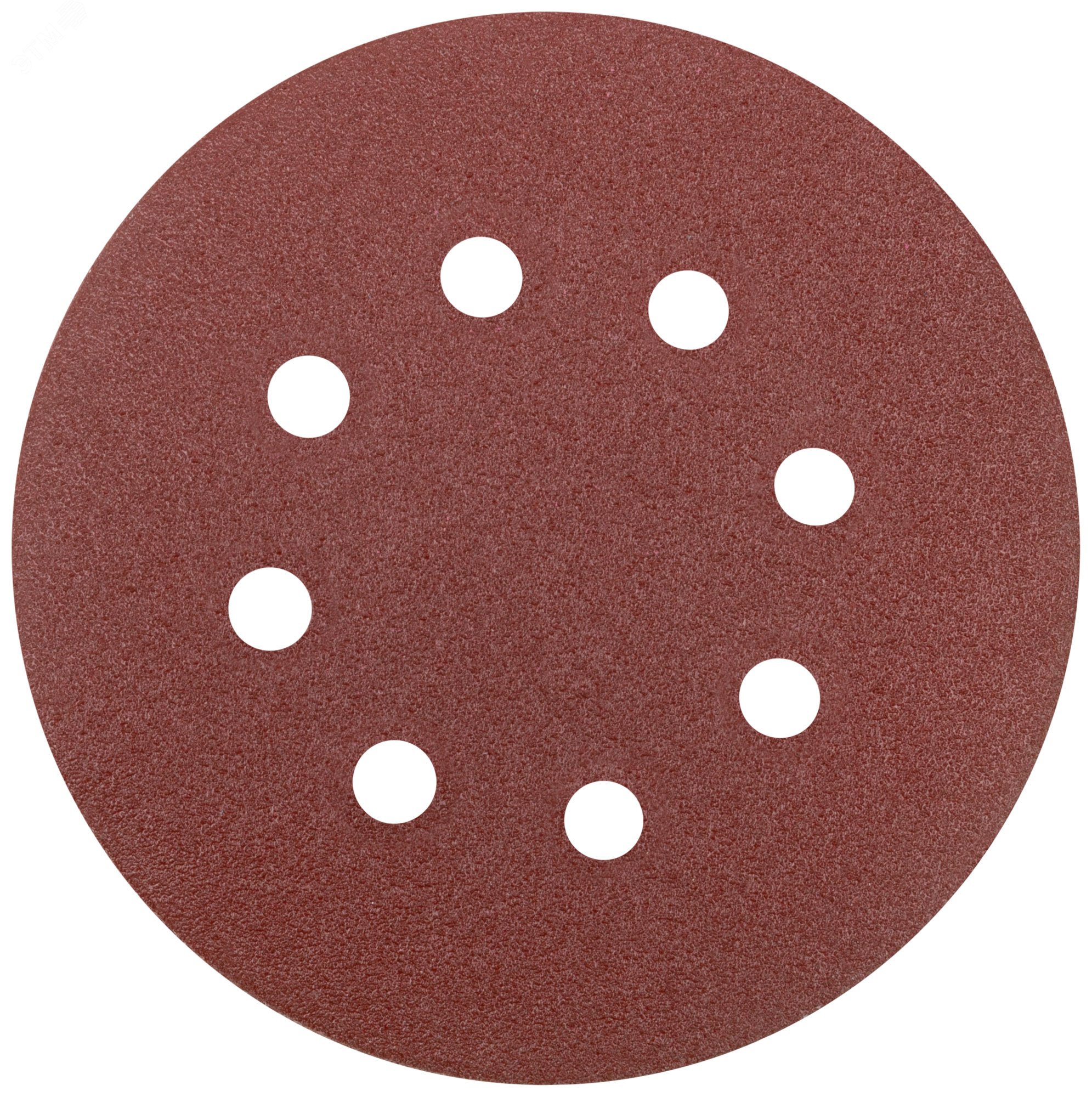 Изображение товара Круги шлифовальные с отверстиями 125 мм на липучке 5 шт P100 для обработки камня дерева металла