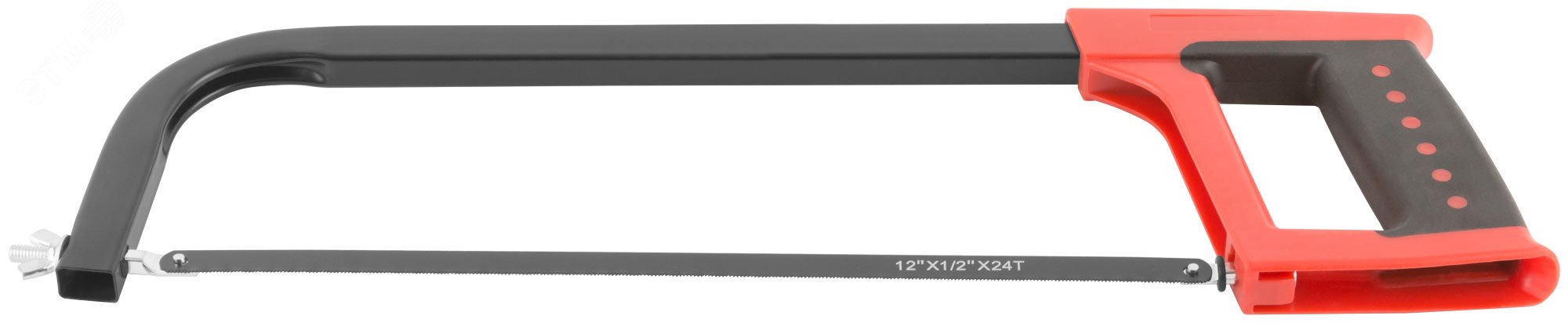 Ножовка по металлу 300 мм, пластиковая прорезиненная ручка 40057 КУРС - превью 4