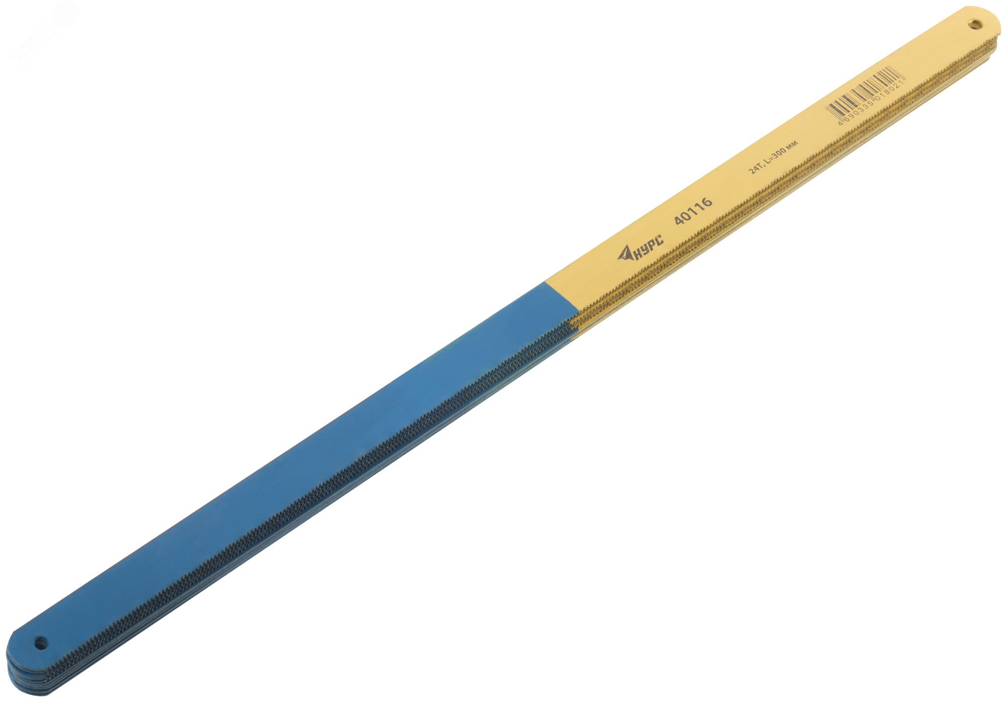 Полотно для ножовки по металлу, каленый зуб, легированная сталь 300х12 мм (24 ТPI) (упак = 12 шт) 40116 КУРС - превью 2