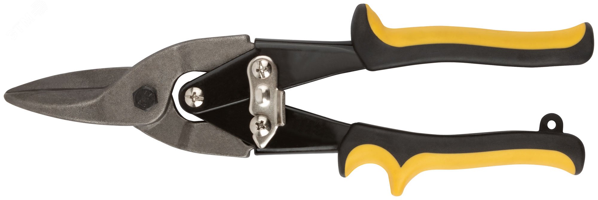 Ножницы по металлу ''Оптима'', усиленные, прорезиненные ручки, прямые 250 мм 41456 КУРС - превью