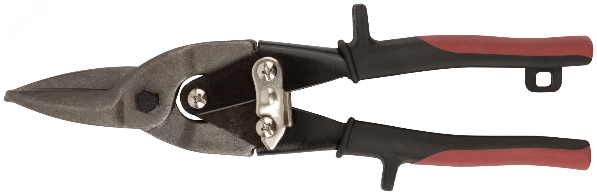 Ножницы по металлу ''Мастер'', усиленные CrV, прорезиненные ручки, прямые 250 мм 41460 КУРС - превью