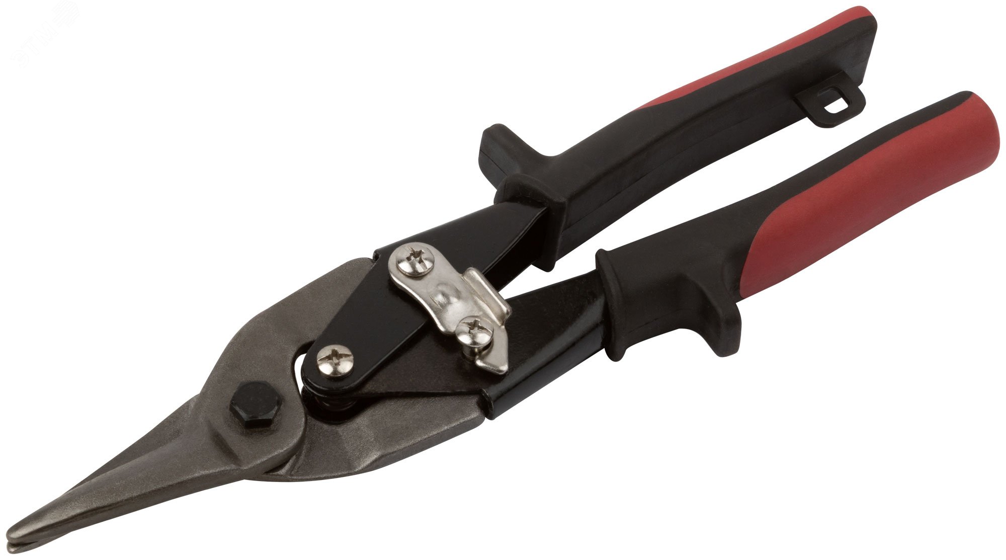 Ножницы по металлу ''Мастер'', усиленные CrV, прорезиненные ручки, прямые 250 мм 41460 КУРС - превью 2