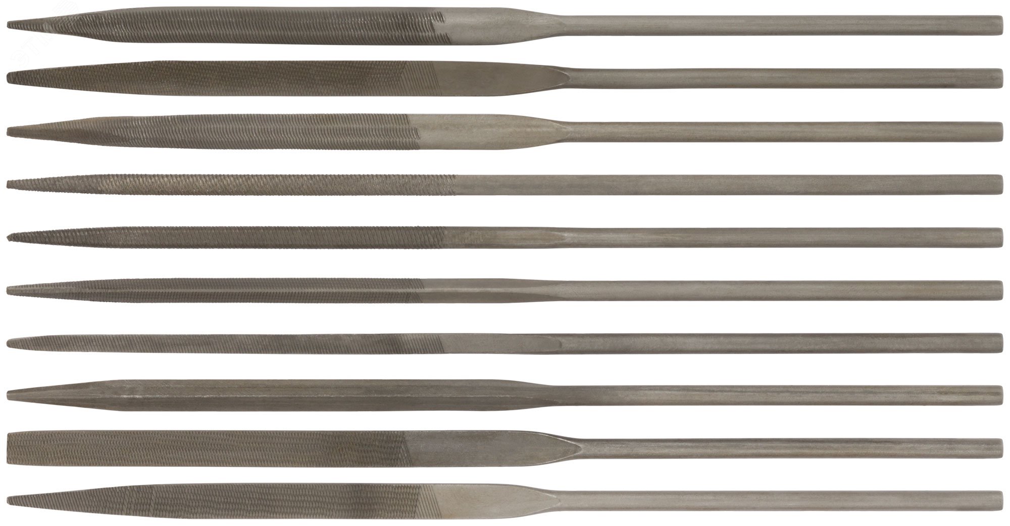 Изображение товара Набор надфилей КУРС 10 шт 3х140 мм для обработки материалов